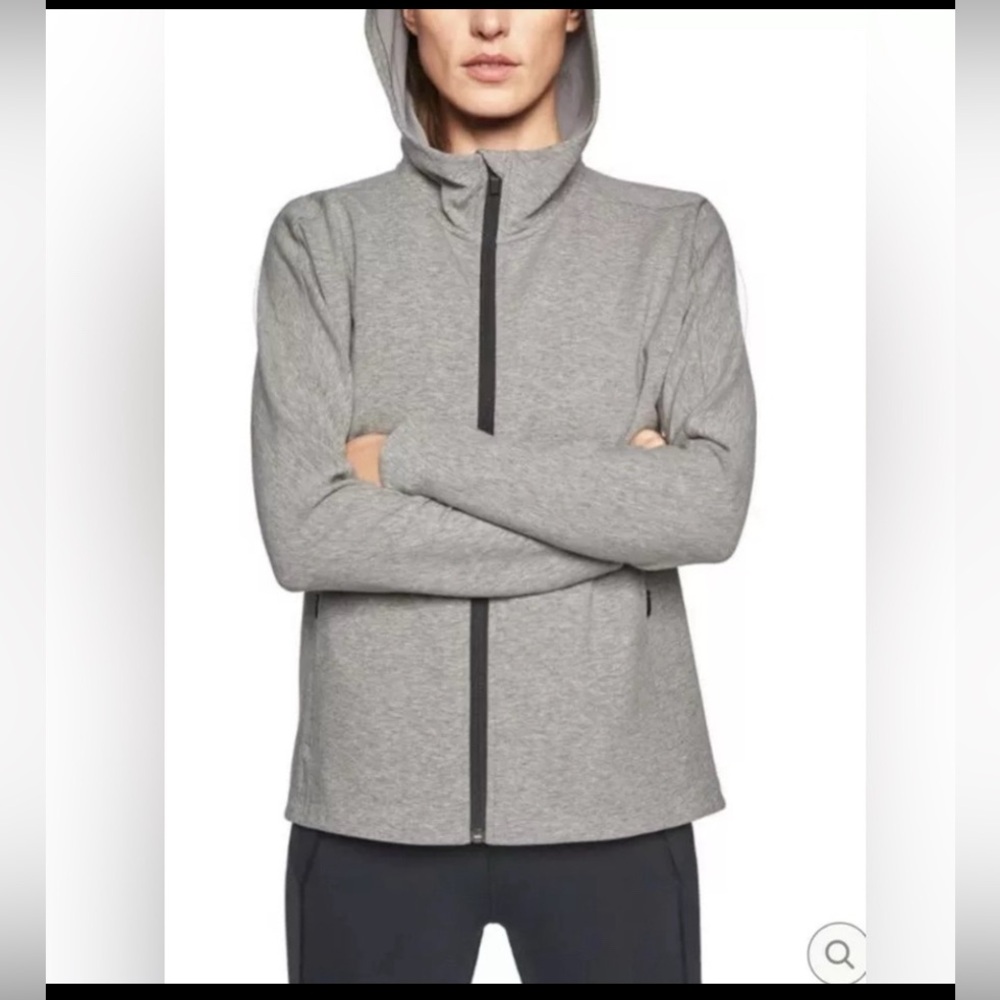Athleta Light Gray Activewear Jacket